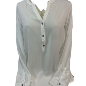 Jacqueline de Yong Sheer White Blouse